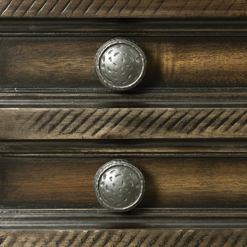 Commode 5 tiroirs Millwood Pines Aleydis, Gris anthracite