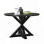 Table de salle à manger Cross-Buck Base - Finition noire-1301365590-1301365589