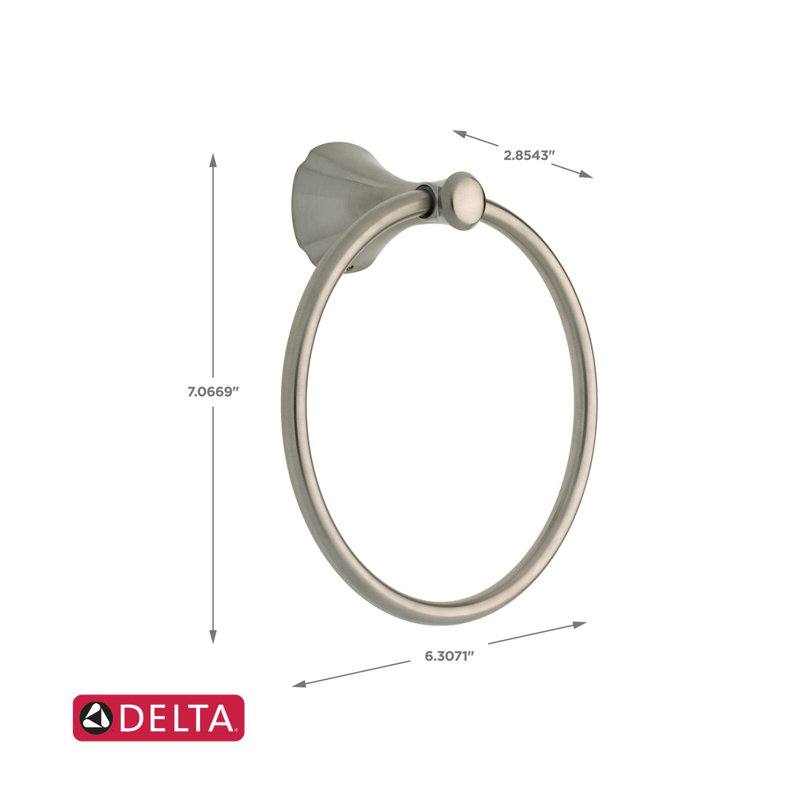Addison Towel Ring, Brilliance Stainless