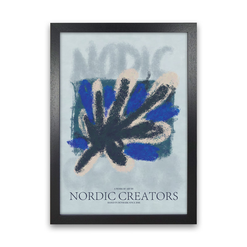 Abstract 5 - Print, Black Framed, 59.4cm H x 42cm W x 3cm D