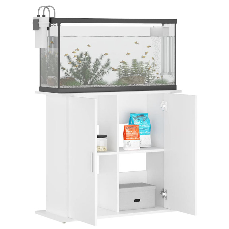 Support d'aquarium vidaXL, Blanc