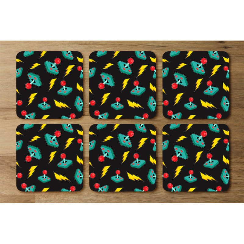 Square 6 Piece Coaster Set
