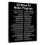 32 Ways To Make Progress