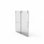 Porte de douche sans cadre de 56 à 60 po x H 76 po, porte de douche coulissante, cabine de douche en verre trempé épais de 5/16 po (8 mm) de qualité supérieure avec barre à serviettes, couche facile à nettoyer double face, finition nickel brossé a