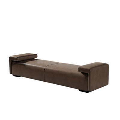 Modern End-of-Bed Bench For Bedroom Leather Match Upholstered Bench