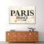 Paris Marble Signage - impression sur toile tendue-1514479882