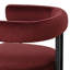 Ensemble de table et de chaises pour 2 personnes avec table ronde et 2 fauteuils en velours rembourrés-2014948267