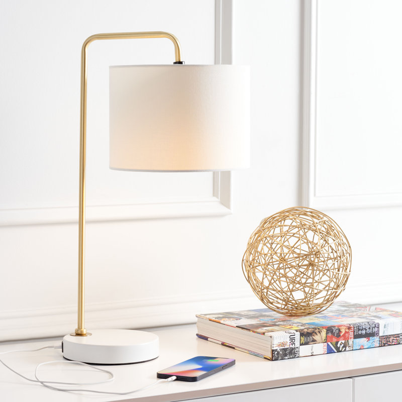 Aurelio USB Table Lamp, Off White