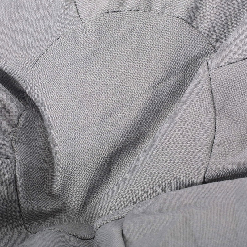 Fauteuil à billes gris doux - Détente dans un intérieur en mousse haute gris polyvalent pour différentes pièces Support de poids de 300 lb