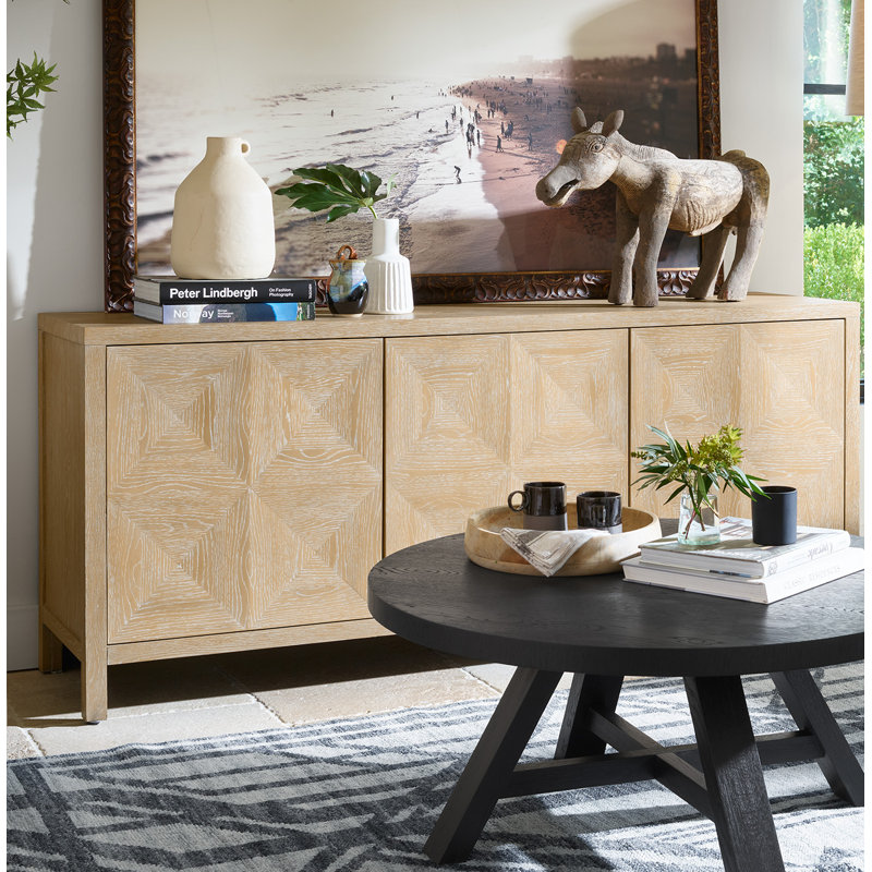 Sadie Media Console, Natural Oak