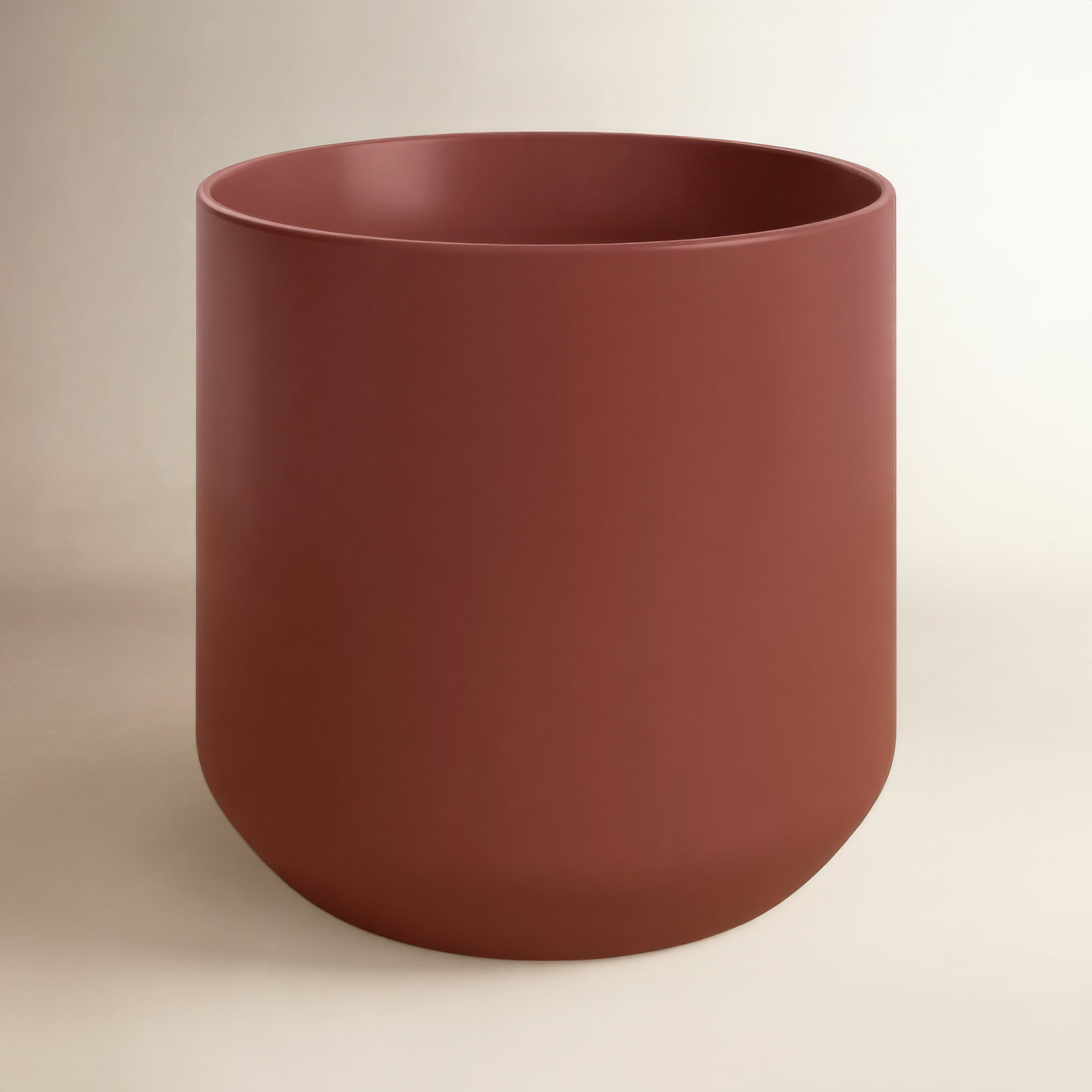 Parsons Handmade Ceramic Pot Planter, 6.75" H x 7" W x 7" D, Brown