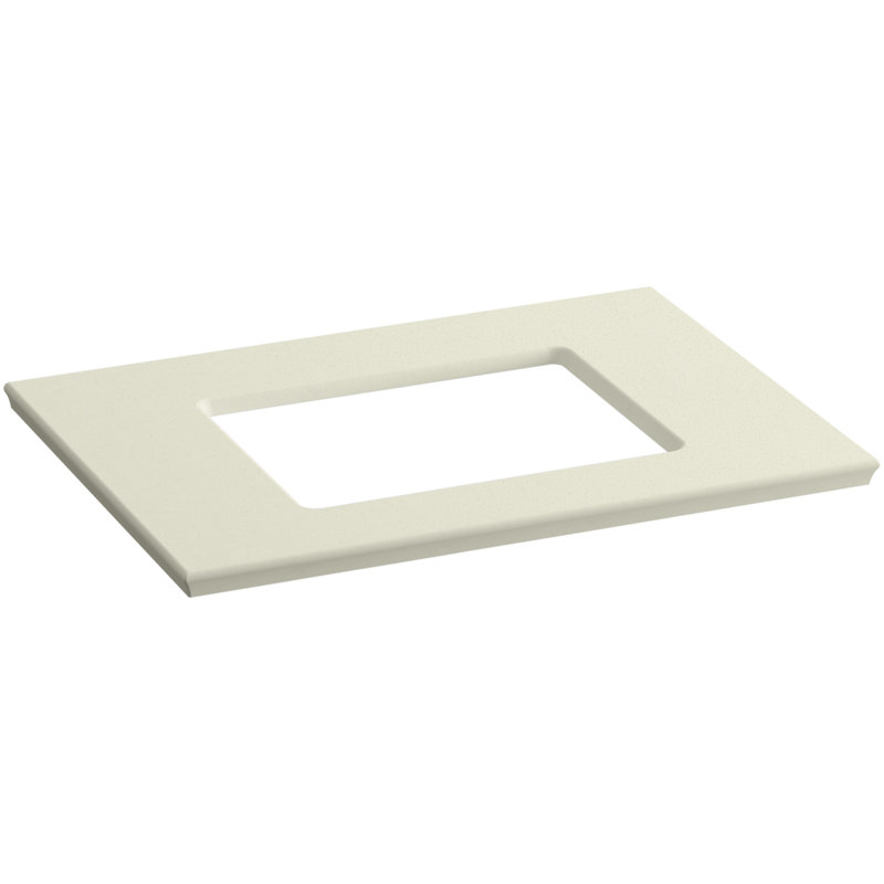 Plateau de meuble-lavabo simple 31,6 po Solid / Expressions, Biscuit expressions