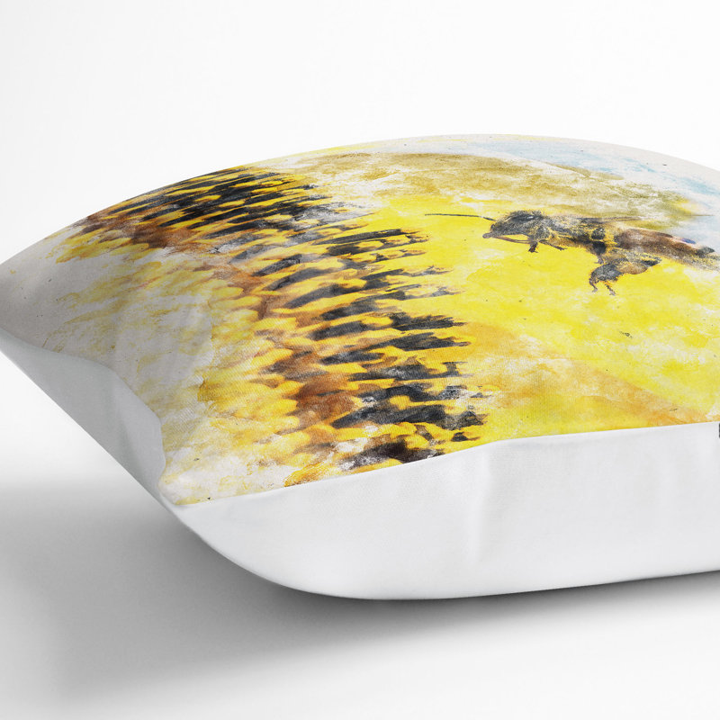 Square Throw Cushion, White, 40cm H x 40cm W x 15cm D