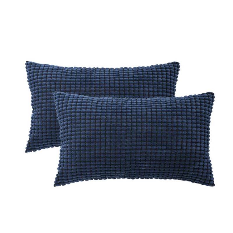 Coussin Houndstooth, Bleu marine