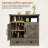 Wall-Mounted Storage with Farmhouse Style for Bathroom, Kitchen, Laundry & Entryway-615808125