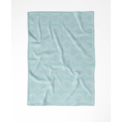 Couverture légère en velours de coton ondulé Wavy Vine