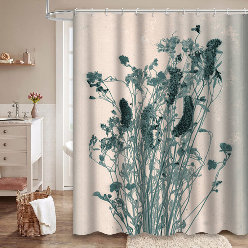 Rideau de douche Wild Flowers, L 72 po x l 72 po