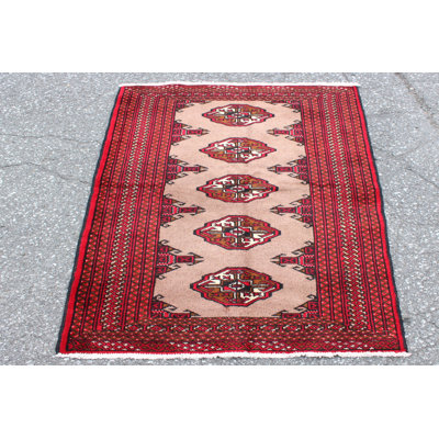One-of-a-Kind 2'8" X 3'8" 1940s Wool Area Rug in