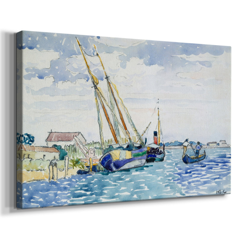 Paysage rétro - CXLVII - impression sur toile tendue, H 41 po x l 61 po