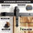 Black Rustic Arrow Design Non-Bypass Single Track Two Door Hardware Kit( Door Not Included)-562994300