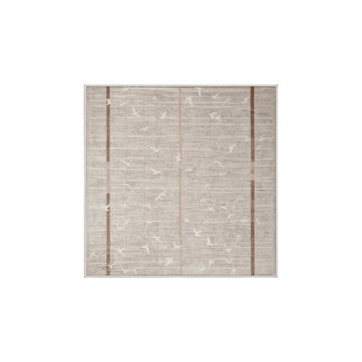 Tapis beige lavable à la machine