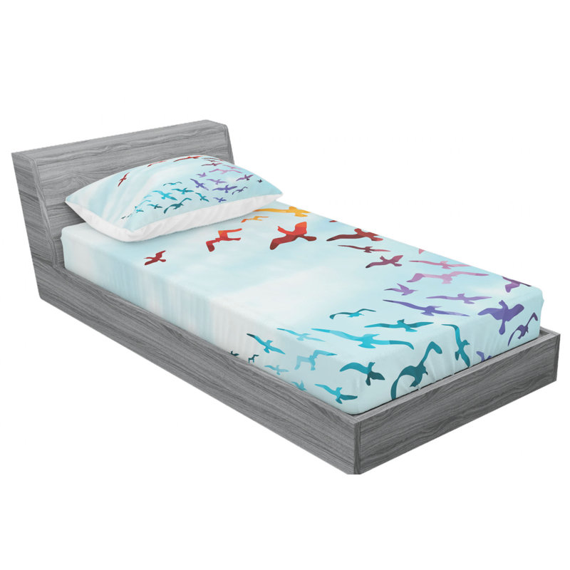 Microfiber Sheet Set, Twin Sheet Set with Fitted Sheet