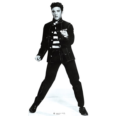 Accroche en carton elvis jailhouse rock