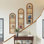 Cloison pliante arquée 67 po avec porte-revues 67 po