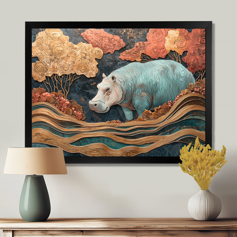 Gutirrez - Animals Wall Art, Impression d'un seul cadre photo, H 34 po x l 44 po, Noir