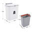 Arella Plastic Step On Kitchen Trash Can - 1.9L-1296364768