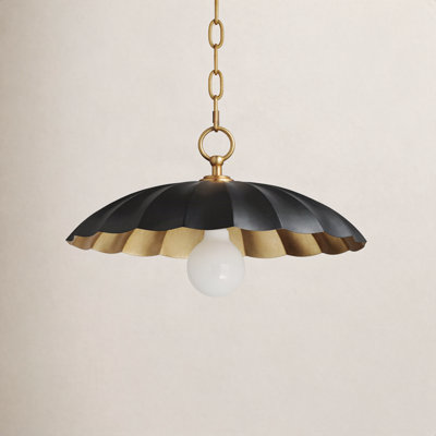 Granduca Single Light Steel Gold Pendant
