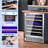 145 Can Beverage Refrigerator And Cooler With Glass Door For Home/Office/Bar-Black