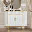 Buffet 43,3 po de style luxueux avec tablettes réglables, pour le salon / salle à manger