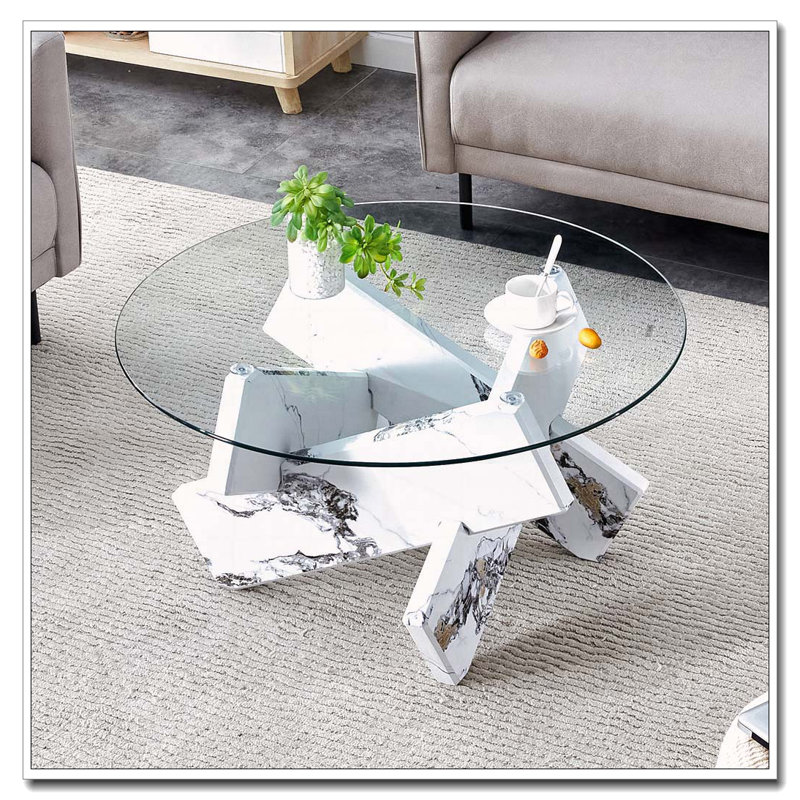 Round  Glass Coffee Table