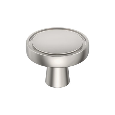 Destine 1-3/8 inch (35mm) Diameter Polished Nickel Cabinet Knob