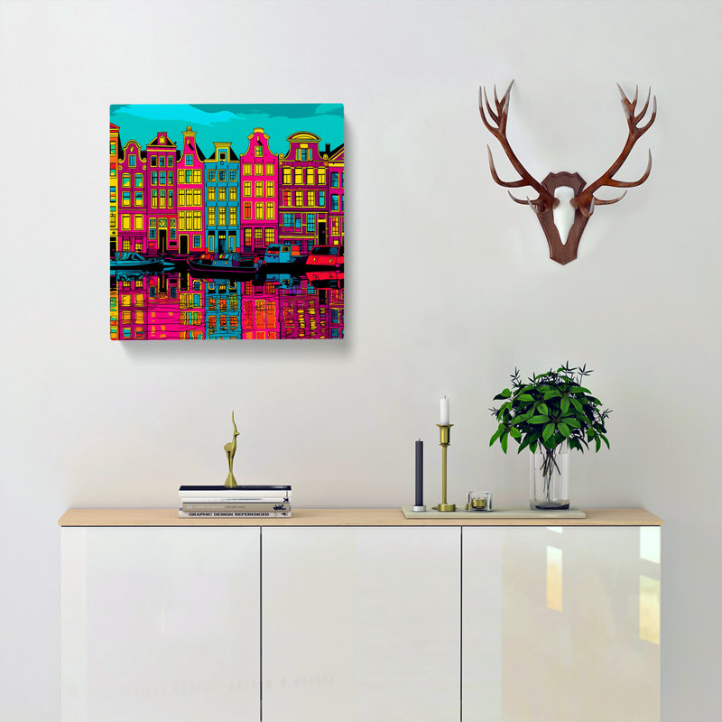 Modern Wall Art - Wrapped Canvas, 35cm H x 35cm W x 3cm D