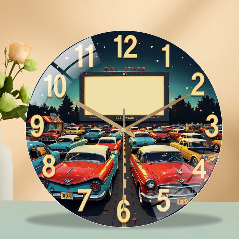 Horloge murale rétro 12 po