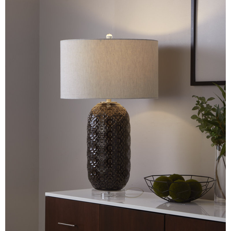 Lampe de table en céramique 30 po Onyx