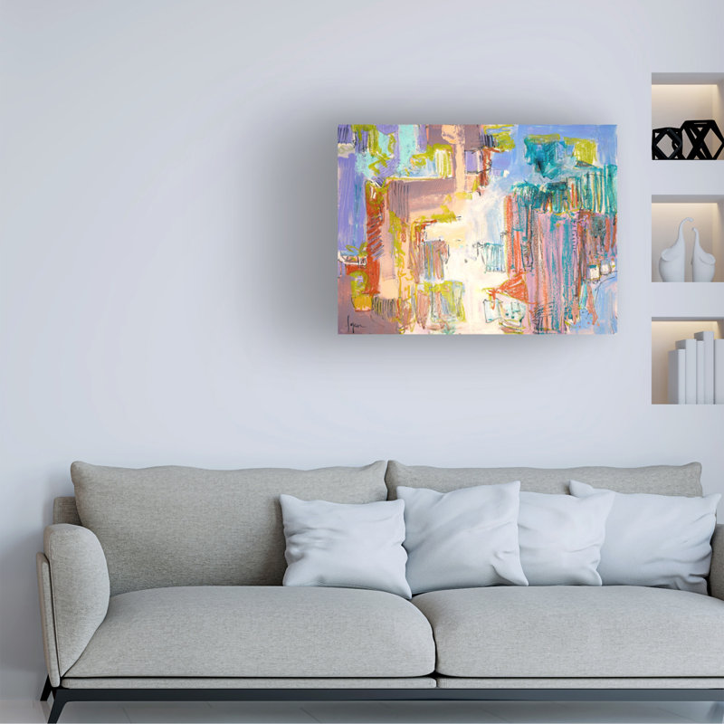 Œuvre sur toile verte, Bachelor, Dorothy Fagan, H 35 po x l 47 po