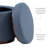 Thurleigh Round Sherpa Ottoman with Storage-344025008