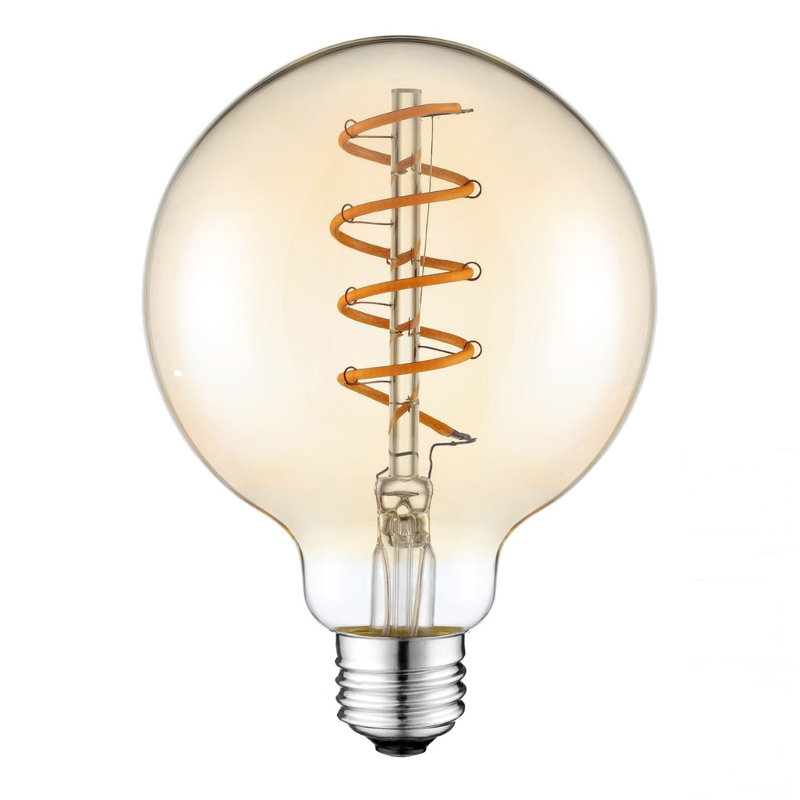 60 Watt Equivalent G95 LED Dimmable Light Bulb, Warm White (2200K) E26/Medium Base