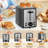 YUKOOL Toaster 2 Slice, Bread Toaster With LCD Display, 7 Shade Settings, 1.４'' Extra Wide Slots Toaster With Cancel, Bagel, Defrost, Reheat Functions, Removable Crumb Tray, 900W,-93935706