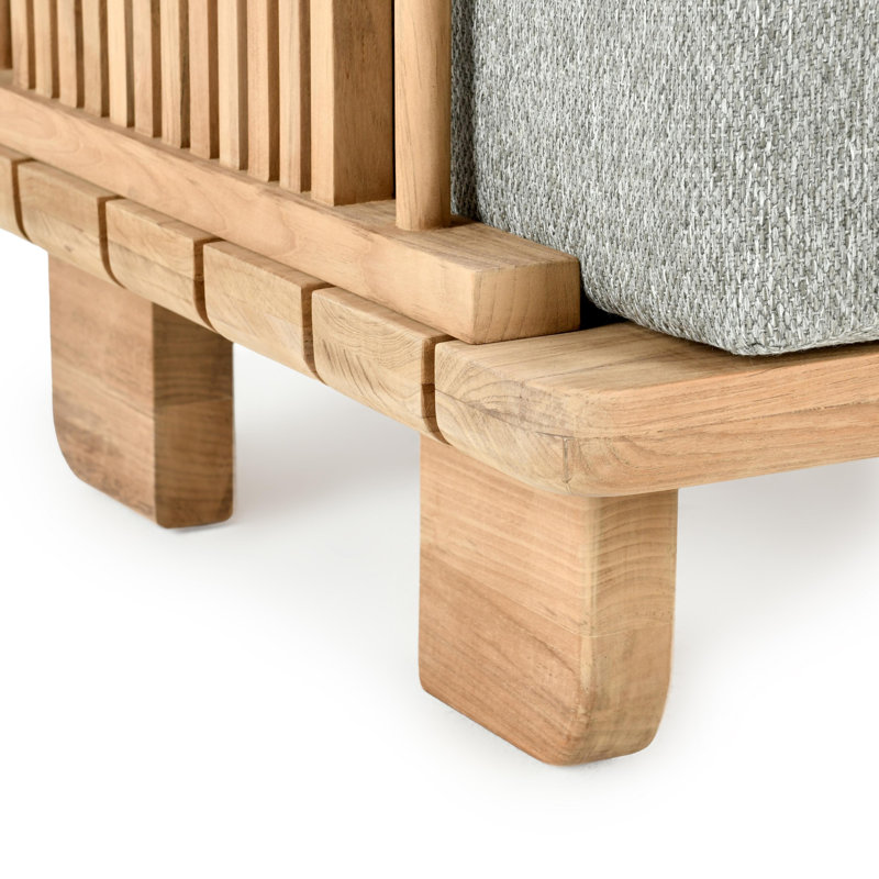 Hudson Outdoor Accent Chair Natural/Gray
