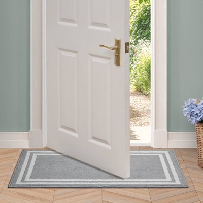 Laura Ashley Debbie - Tapis deux tons à double bordure et lavable à la machine