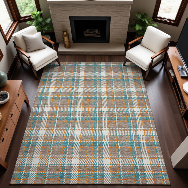 Tapis écossais de qualité supérieure Mayfield AMF1300, Rectangulaire 3 pi x 5 pi