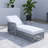 Outdoor Long Reclining Chaise With Armrests-435402629