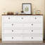 Commode lit escamotable en pin massif avec station de charge et grand tiroir de rangement, double