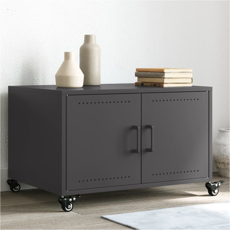 Coffee Table 68x50x43,5 cm Steel, Black