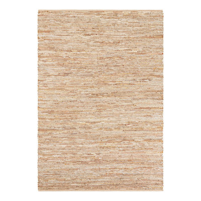 Leather Metallic Jute Indoor Rug