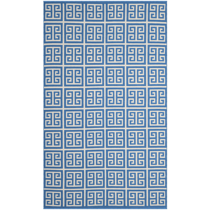 Royalton Hand Woven Cotton Geometric Rug, Rectangle 3' x 5'